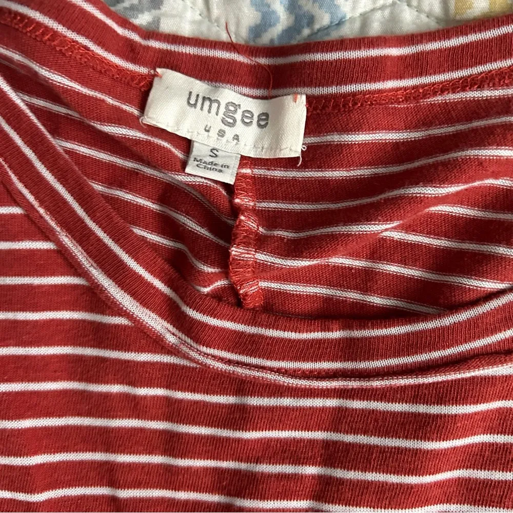 Umgee striped linen blend dress small pockets - Image 3