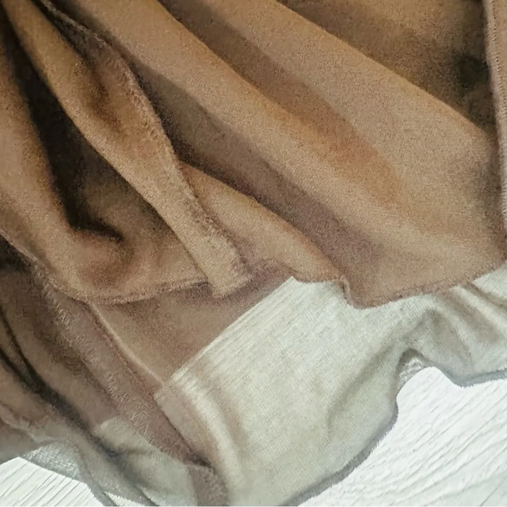 VTG Y2K 90s BabyDoll Chiffon Midi Dress Sz 12 Brown Fairy Grunge Whimsigoth Sexy - Image 5