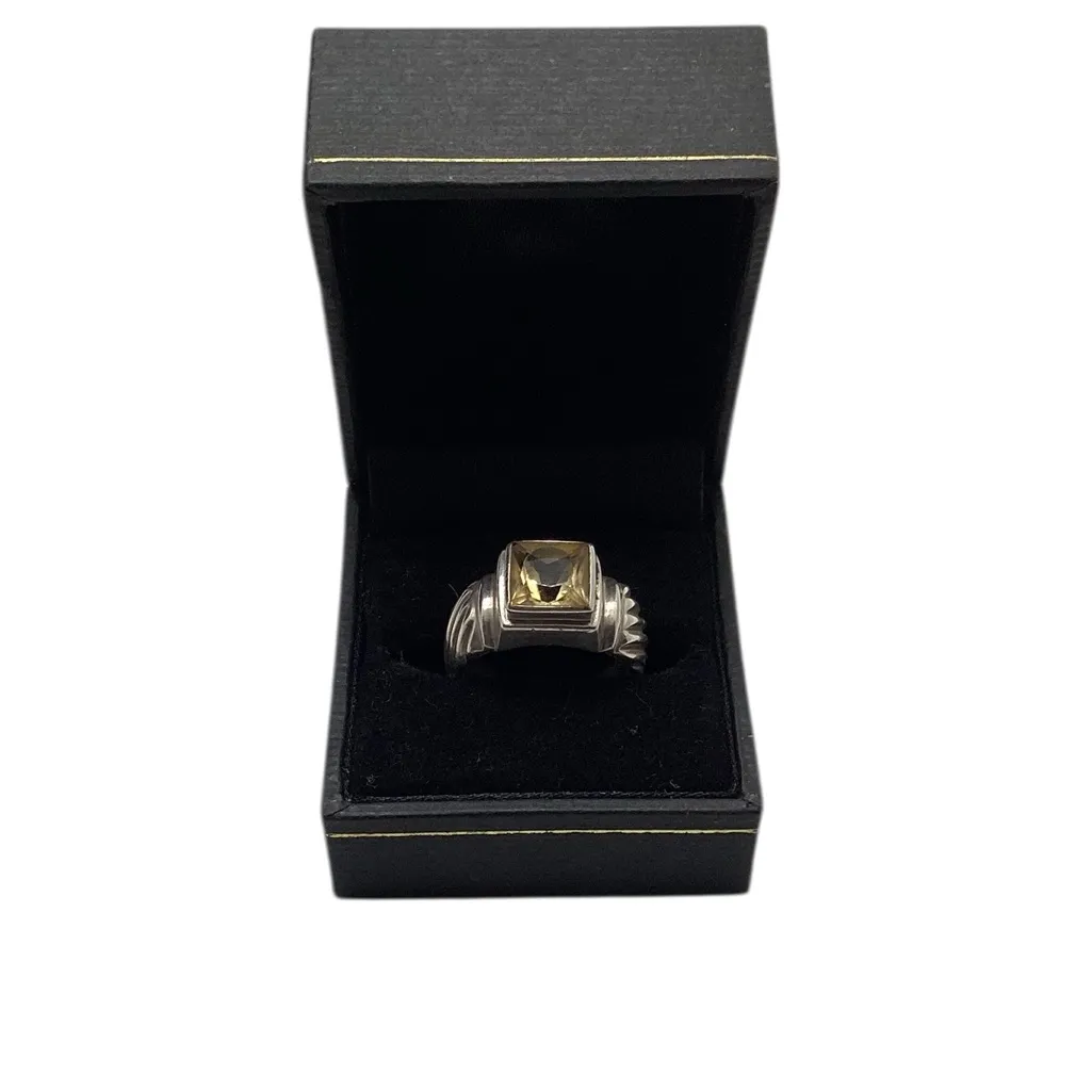 Vintage Silpada citrine ring. Size 8 - Image 5