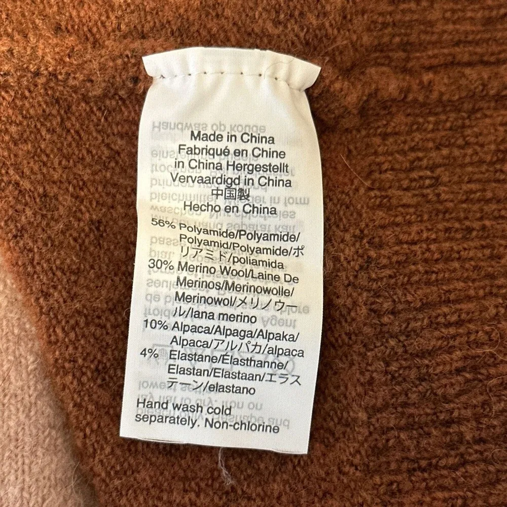 Madewell Womens Ryder Stripe Cardigan Sweater L Large Multicolor Merino Alpaca - Image 8