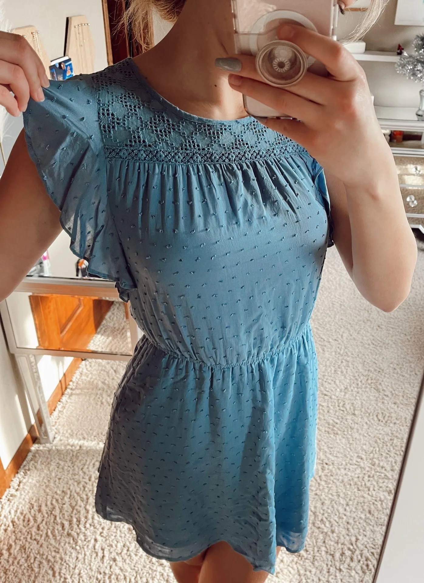 Pastel Blue Babydoll Dress - Image 2