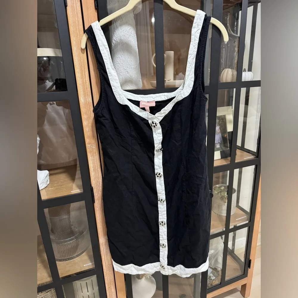 Show Me Your Mumu Coco mini dress vintage style buttons shift linen elegant - Image 8