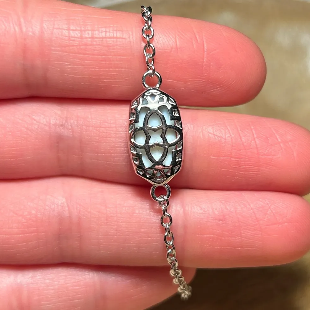 Kendra Scott Elaina Multicolored Druzy Silver Adjustable Bracelet - Image 15