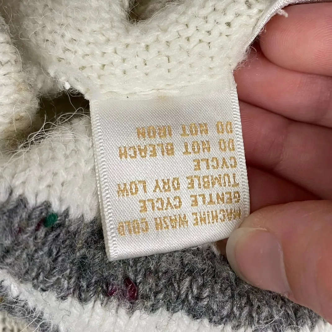 Chimney‎ Ridge Vintage Turtleneck Sweater Womens Size L Cream Cabincore Winter Size L - Image 6