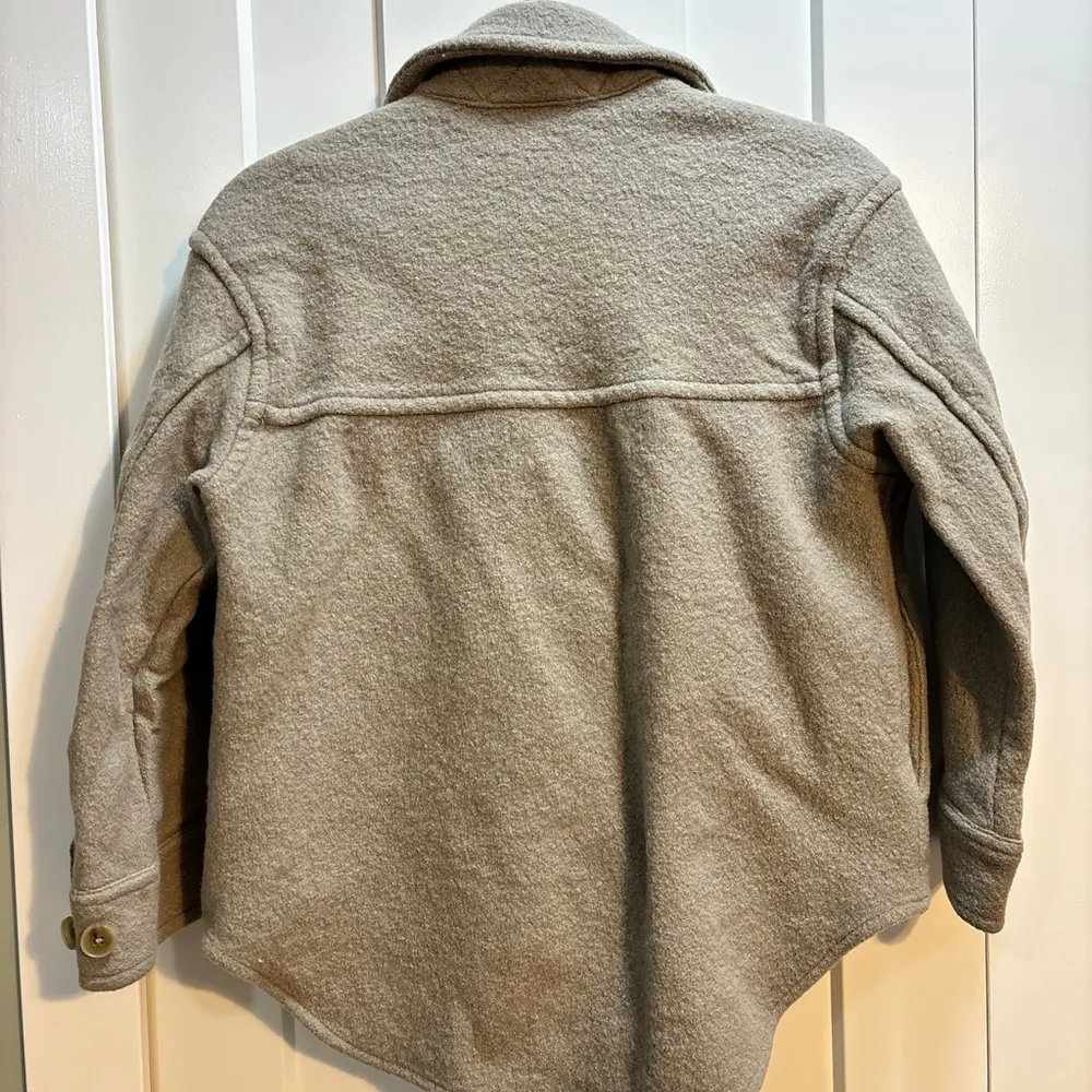 Wilfred Free The Ganna Shirt Jacket - Beige with Olive tones, Sz S - Image 7