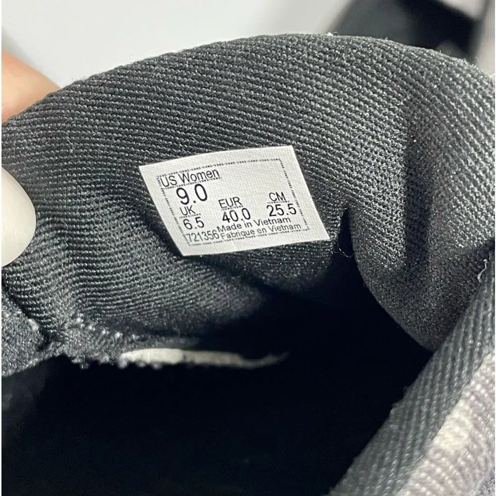 Vans Doheny Platform Washed Black Denim Dots Sneakers Sz 9 Women’s Lace Up Shoes - Image 6