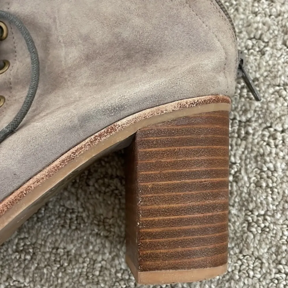 Jeffrey Campbell Taupe CORS Lace Up Open Toe Heels - Image 10