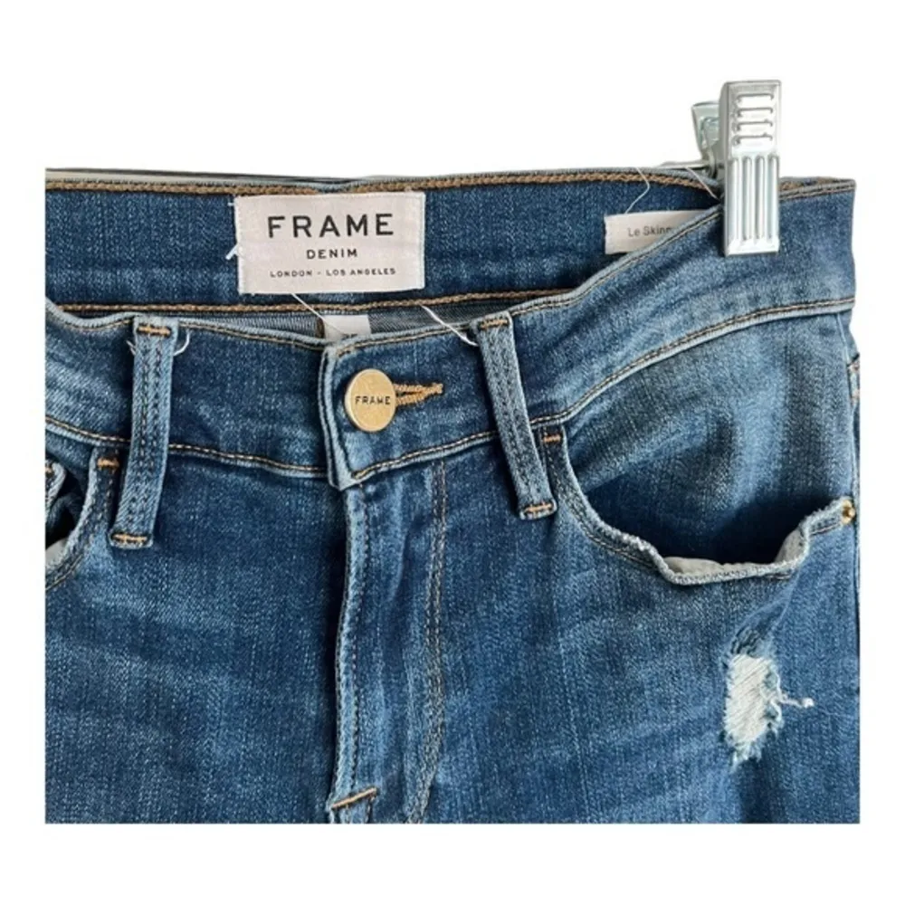 Frame Le Skinny de Jeanne Triangle Hem Jeans Size 25 - Image 10