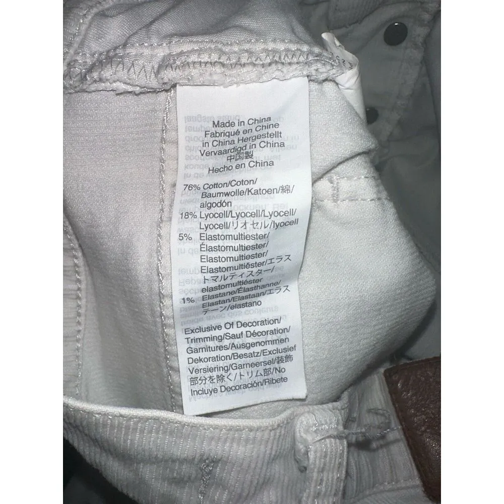 Madewell Cali Demi-Boot Jeans in Corduroy: Button-Front Edition In Light Gray 25 - Image 7