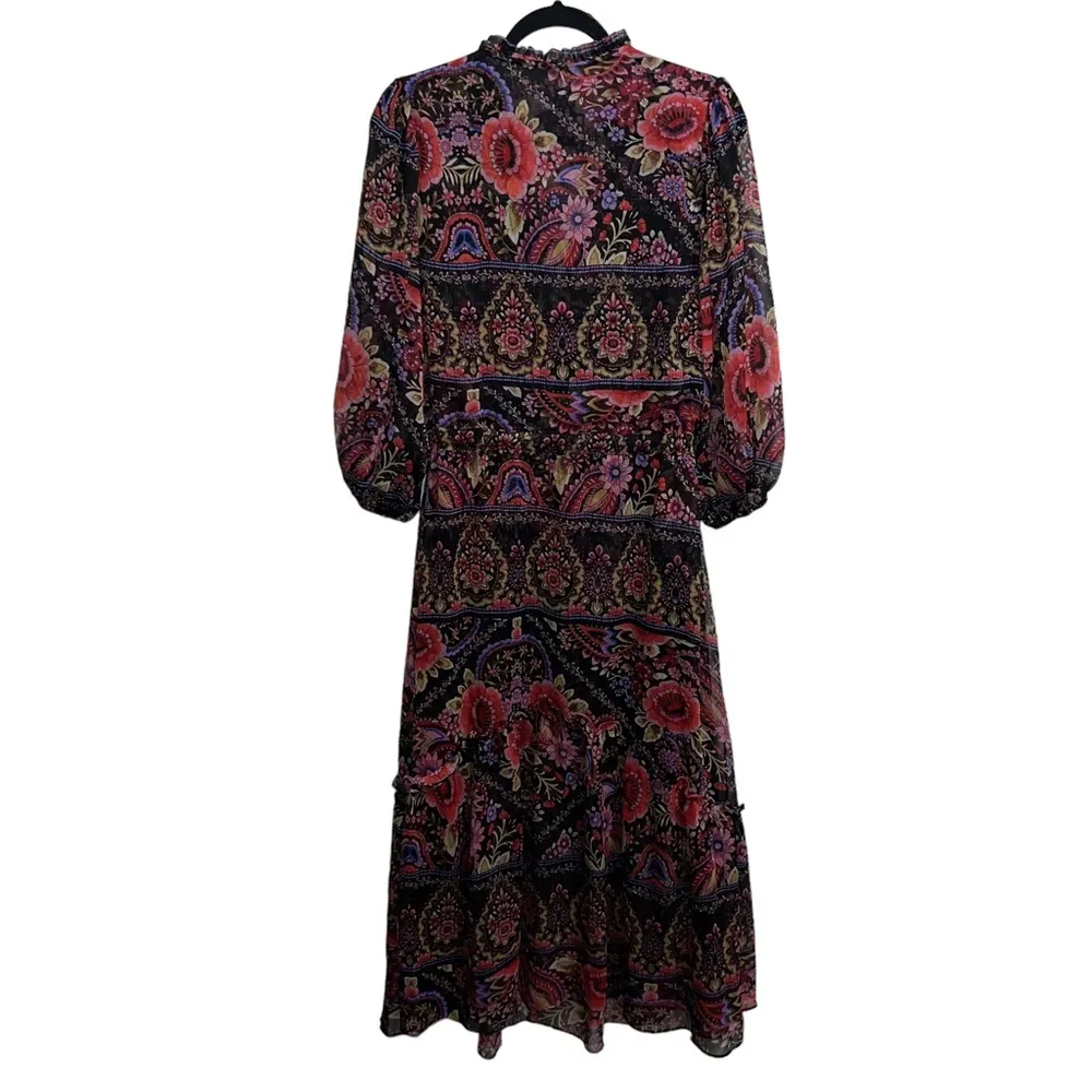 NEW NWT  Olivia Midi Dress In Flora Valentina - Image 9