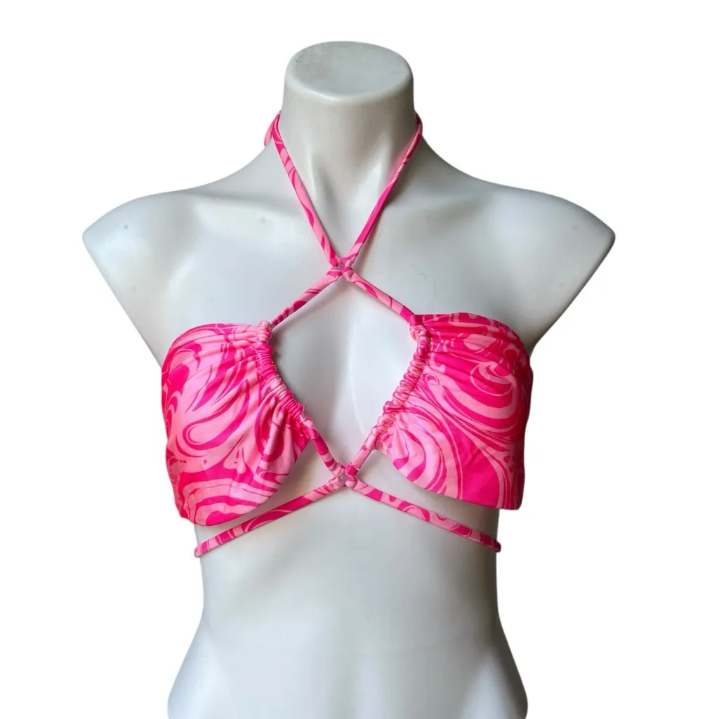 Frankie Bikini’s x Naomi Osaka Malibu Halter String Bikini Top, Sz Lg - Image 6