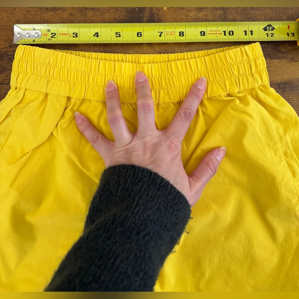 NWT Universal Standard Sunny Yellow High Waist Shorts Women's 4XS (00-0 / XS) - Image 7