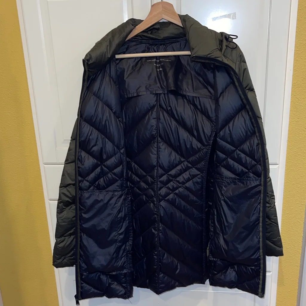 BCBGeneration Olive Green Puffer Jacket - Image 5