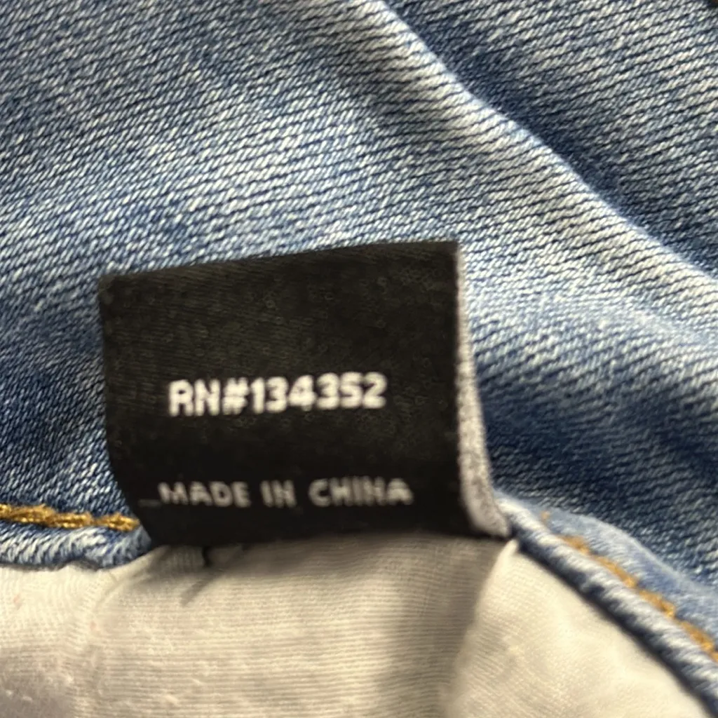 Wax Butt I Love You Lightweight Denim Stretch High Waist Blue Jeans Juniors 11 - Image 12