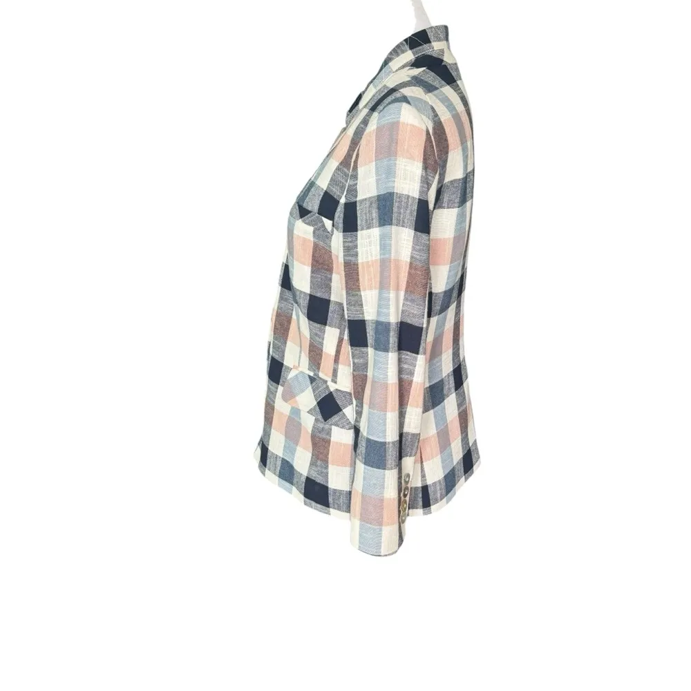 Veronica Beard - Schoolboy Stand Collar Dickey Feminine Blazer Sz 6 - Image 4