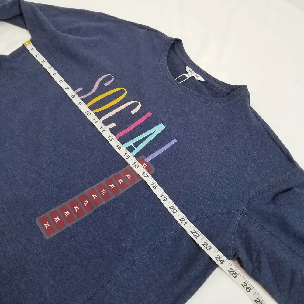 Wildfox SOCIAL Statement Sweater Pullover Long Sleeves - Image 6