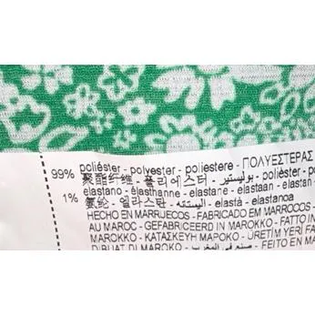 ZARA Green Maxi V-Neck Short Sleeve Floral Dress, size Medium - Image 6