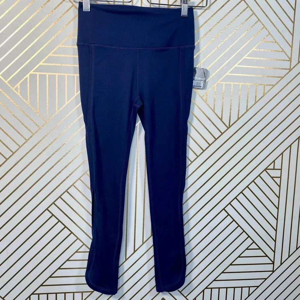 Free People High-Rise 3/4‎ Infinity Leggings Navy - Image 3