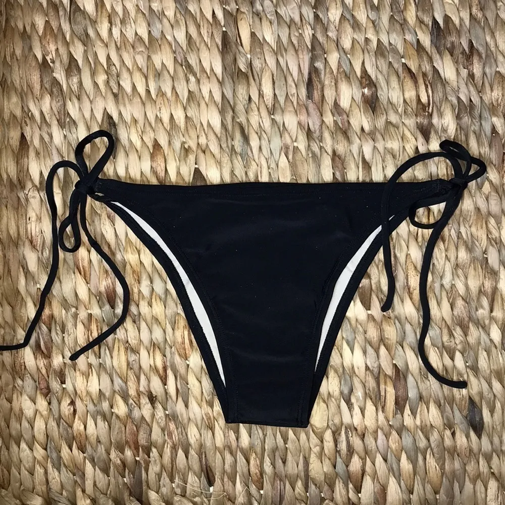 Brazilian Wear Size Large Black and White Striped Bikini Set. New No Tags - Image 2