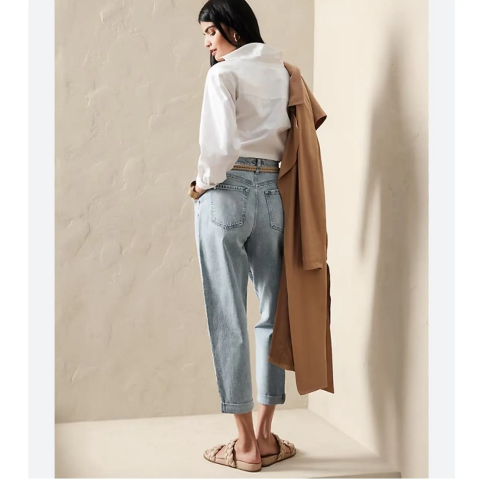 Banana Republic Factory LIght Wash High Rise Balloon Jeans - Image 5