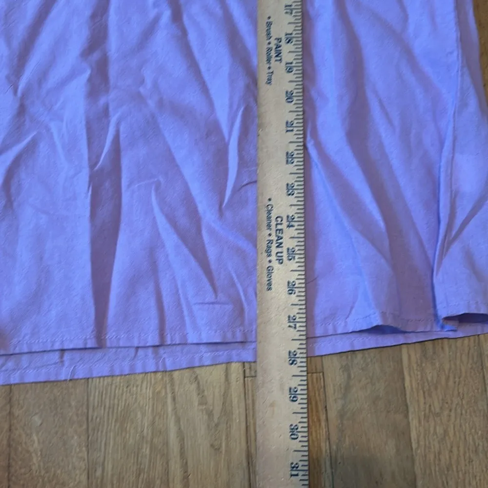 Lavender Embroidered Linen/Cotton Shirt Women's Top‎ *flaw XL White - Image 10