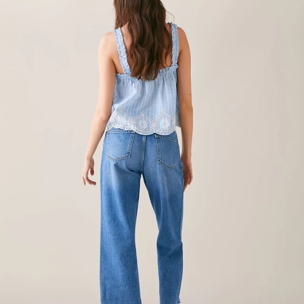 ✨ ZARA STRIPED RUFFLED TOP✨ - Image 6