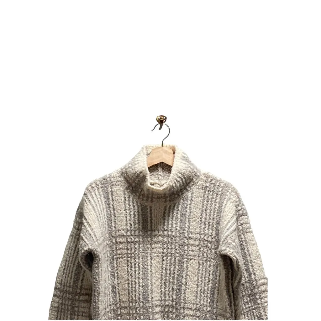 Sundance Plaid Sweater Gray Size S - Image 5