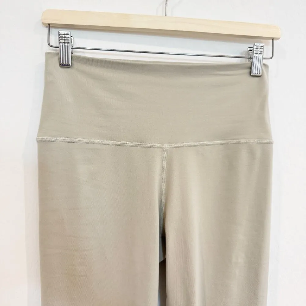 SET Active Luxform High Rise Athletic Workout Leggings Tan Cream Beige Gym Large - Image 2