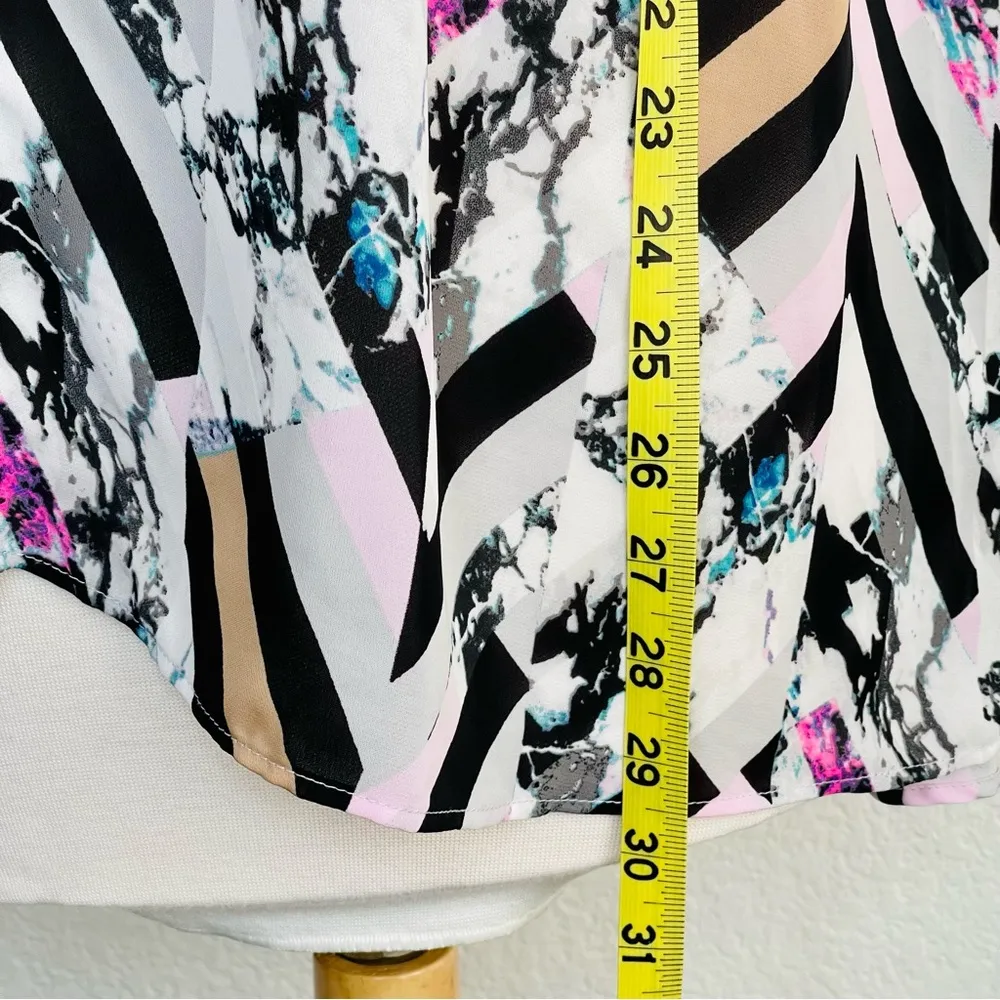 Jennifer Lopez long sleeve blouse with V cut out back button cuff sleeves - Image 11