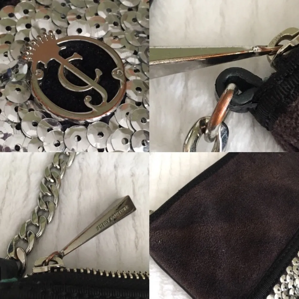 Juicy Couture Velour Sequin Crossbody Bag - Image 6