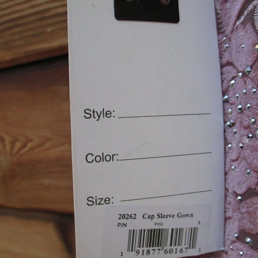 Mac Duggal 20262 Womens Pink Embroidered Flounce Sleeve Gown Dress - Image 15