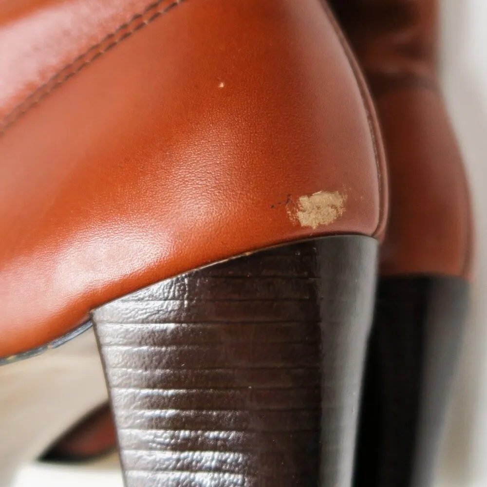 Vintage 70s Hush Puppies Leather Knee High Boots - Image 11