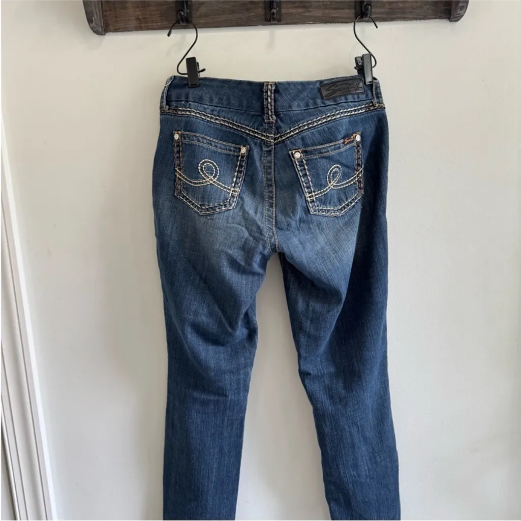 Seven7  Classic Blue Ankle Jeans - Image 7