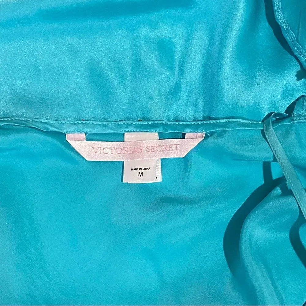 Victoria's Secret 100% Silk Vintage Chemise Nightie Beadwork Embellished M - Image 11