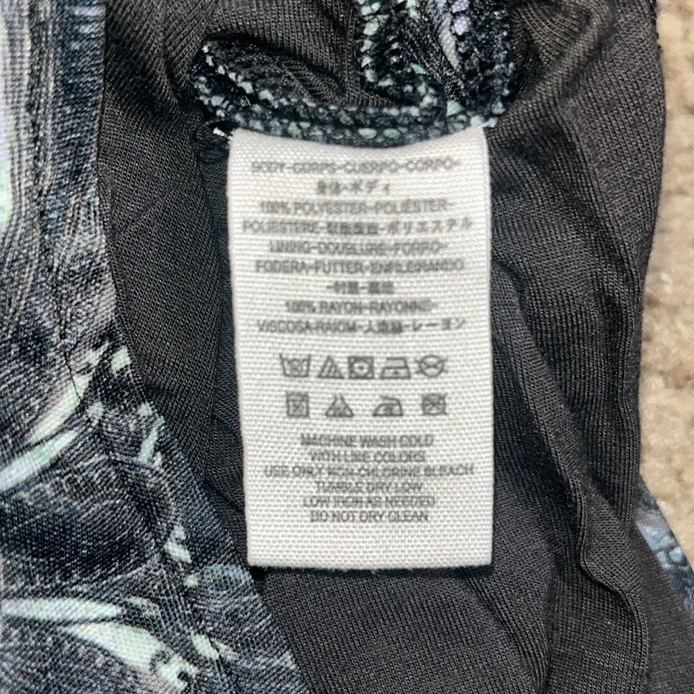 Free People‎ Cabaret Kaleidoscope Cut Out Long Sleeve Slit Maxi Dress Black M - Image 13