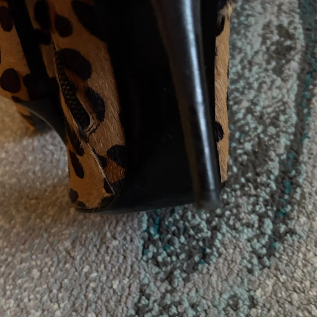 Zara Leopard Print Ankle Booties - Image 15