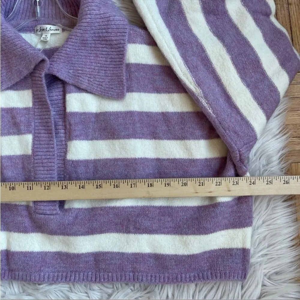 NWT for love and lemons Maude boxy crop sweater 1x - Image 7