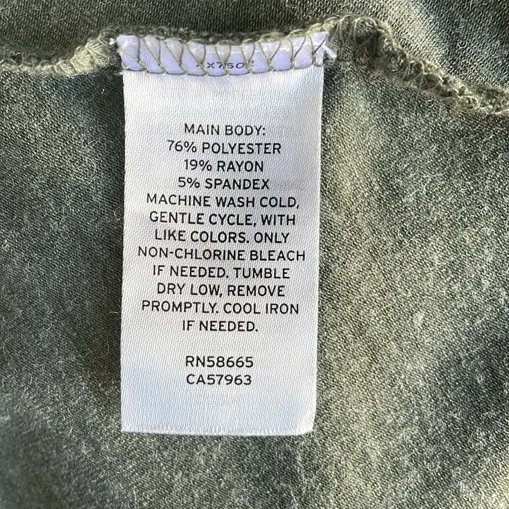 Treasure & Bond Green Ruched Tshirt Dress - Image 5