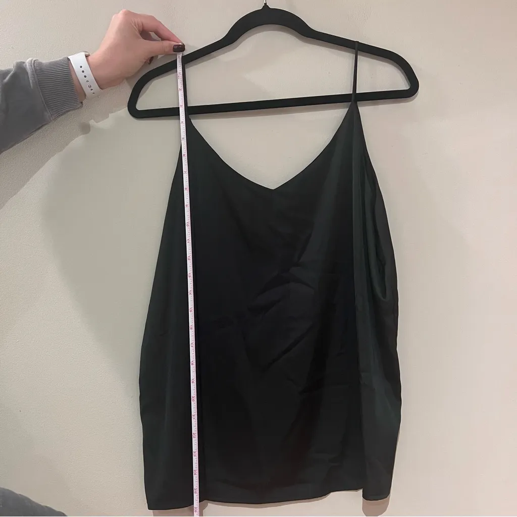 Amazon Black Satin Tank Top Size XL - Image 3