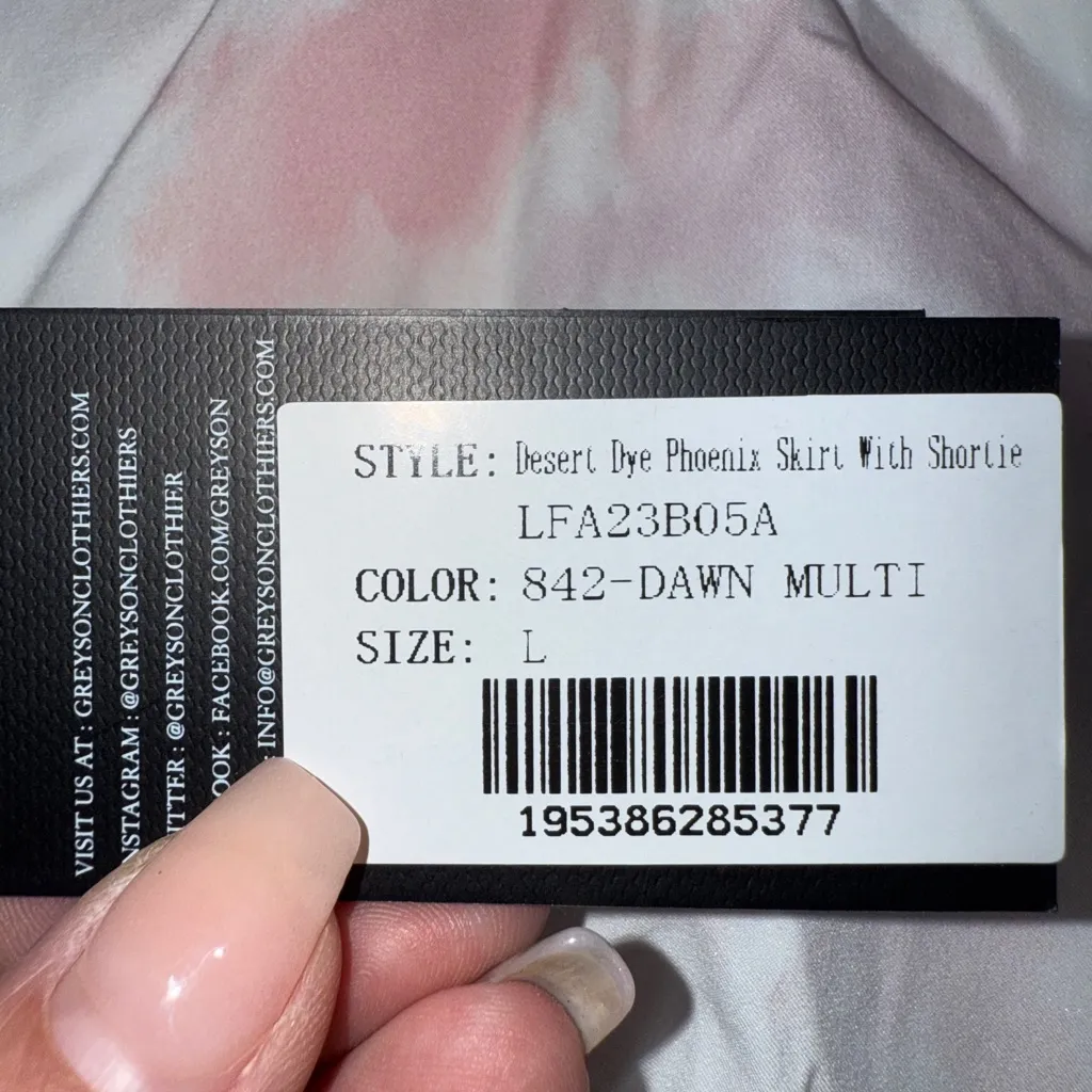 NWT Greyson Desert Due Phoenix Skirt with Shortie Size Large Pink - Image 6