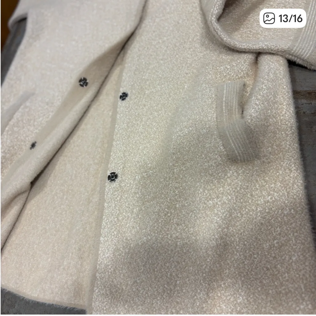 Coco + Carmen NWT  Elegant Cream Teddy Jacket XXL - Image 4