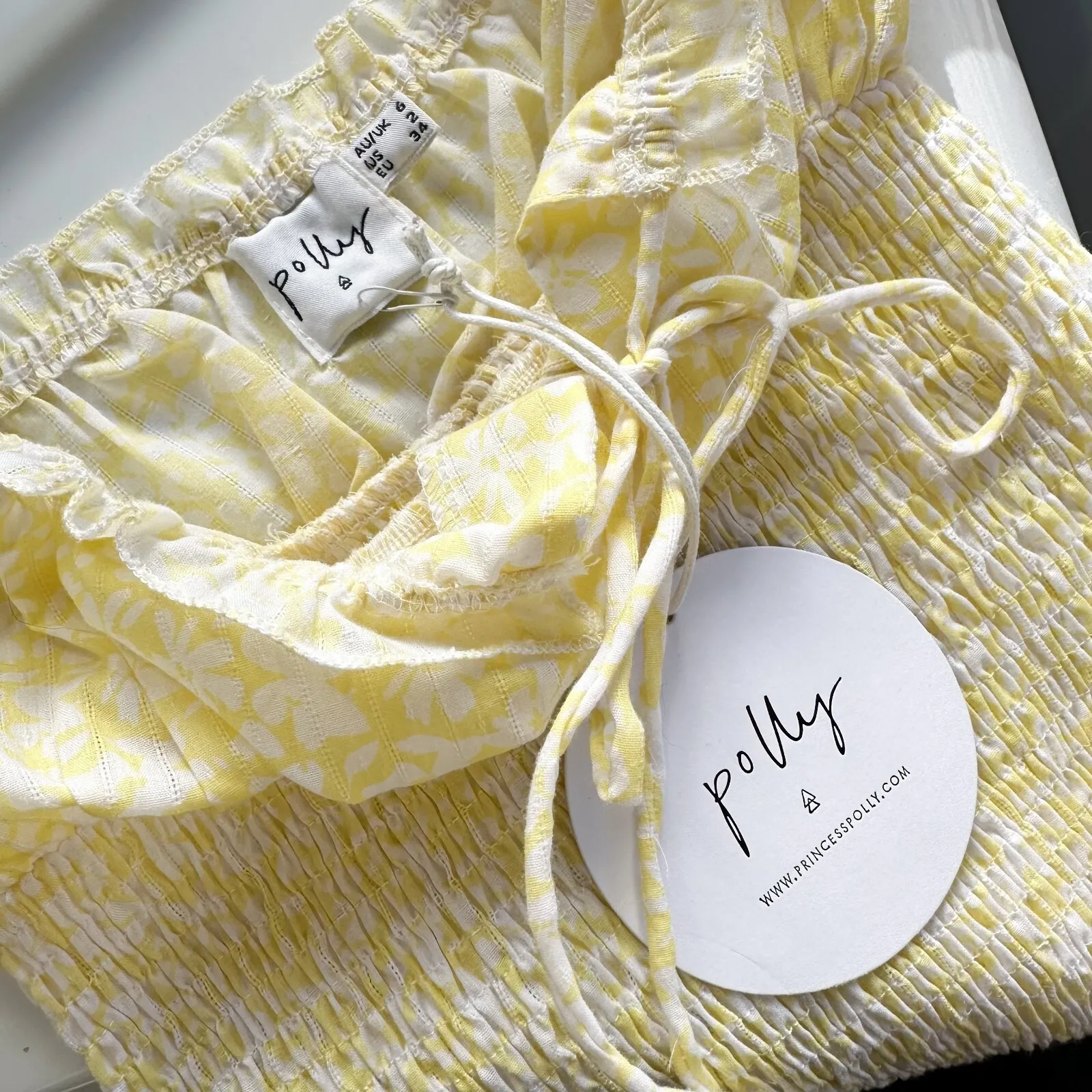 Princess Polly | NWT Korina Bodycon Corset-Style Mini‎ Dress in Yellow - Image 6