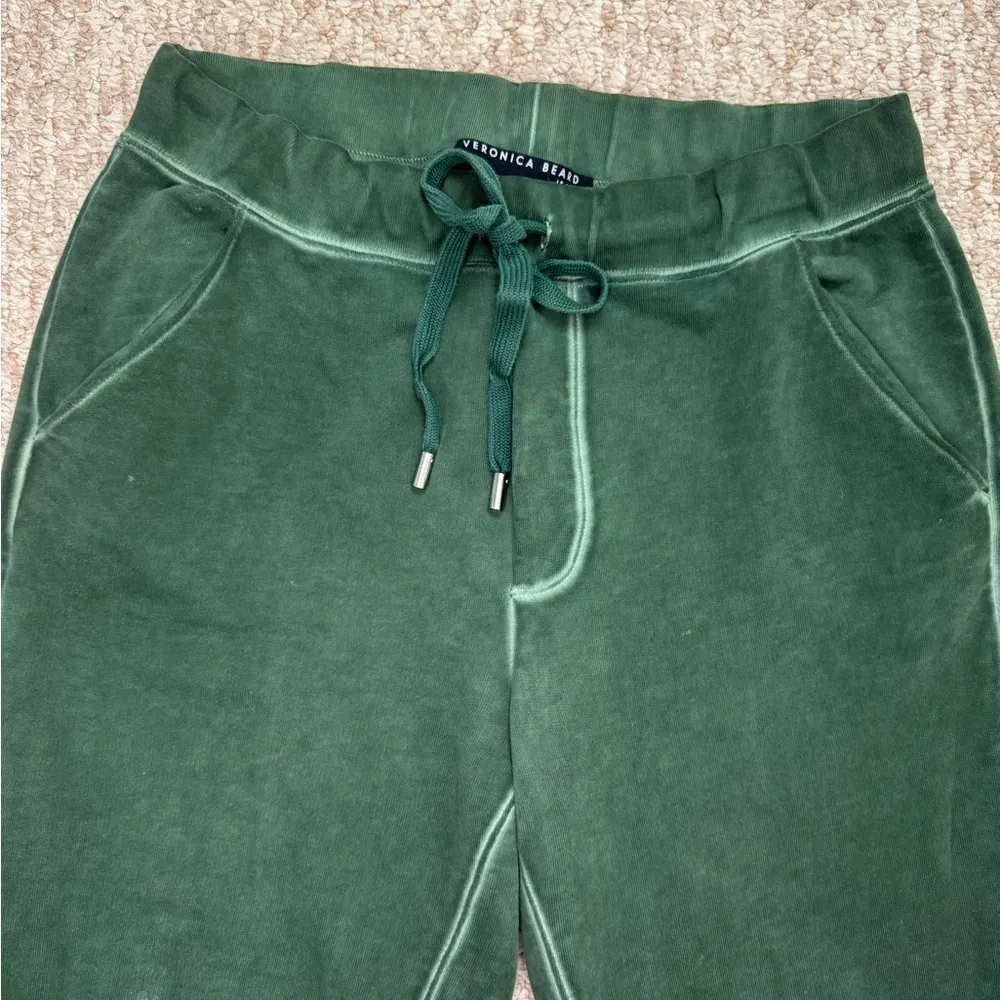 VERONICA BEARD Preslee Sweatpants, Oxblood, Size L. - Image 3