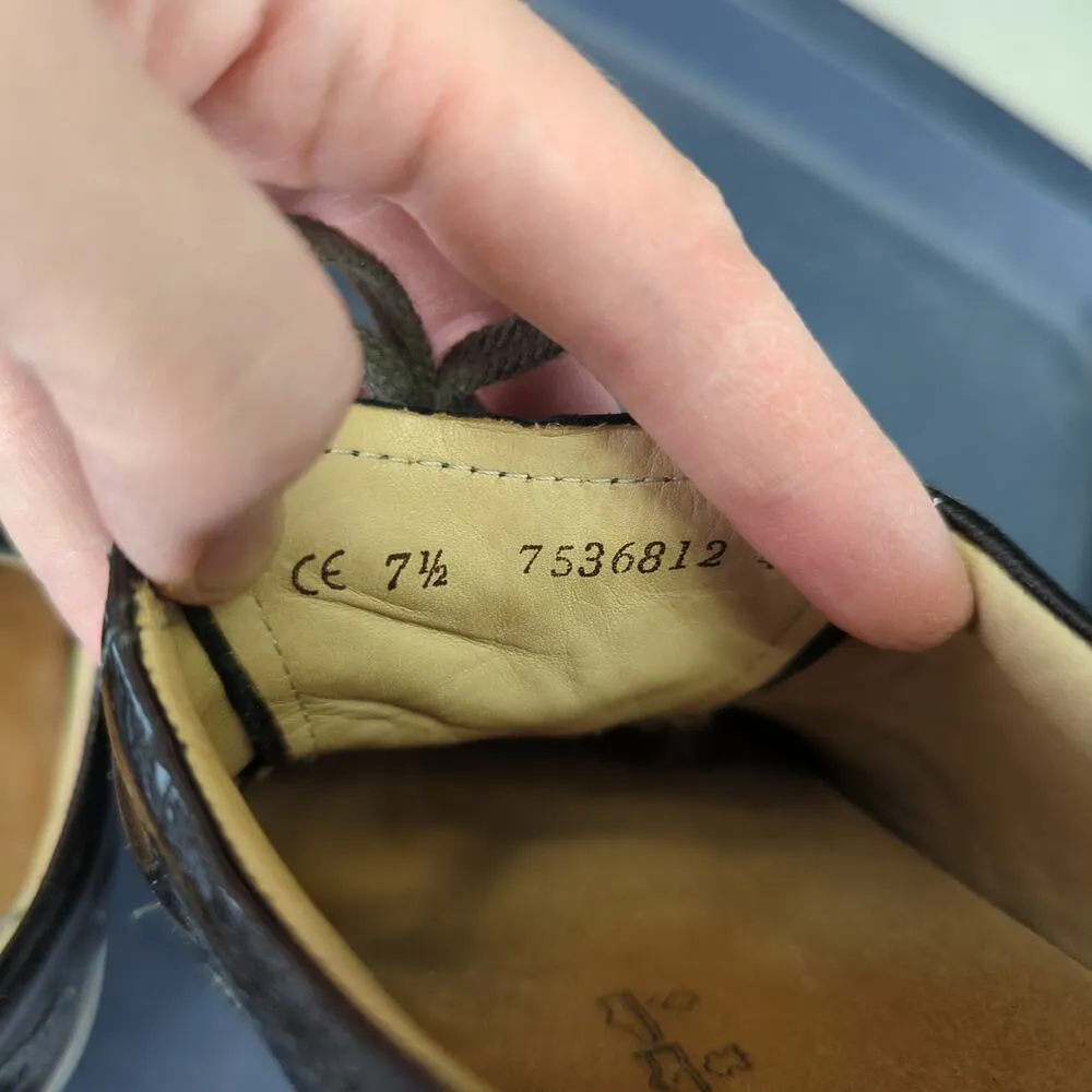 Finn Comfort Asiago Oxfords Wingtip Derby Shoes UK 7.5 US Womens 10 Black Brogue - Image 7