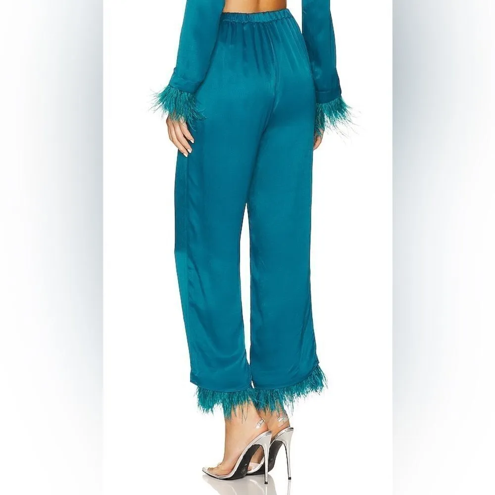 Lovers and Friends Trish Pant in Deep Cyan - Image 2