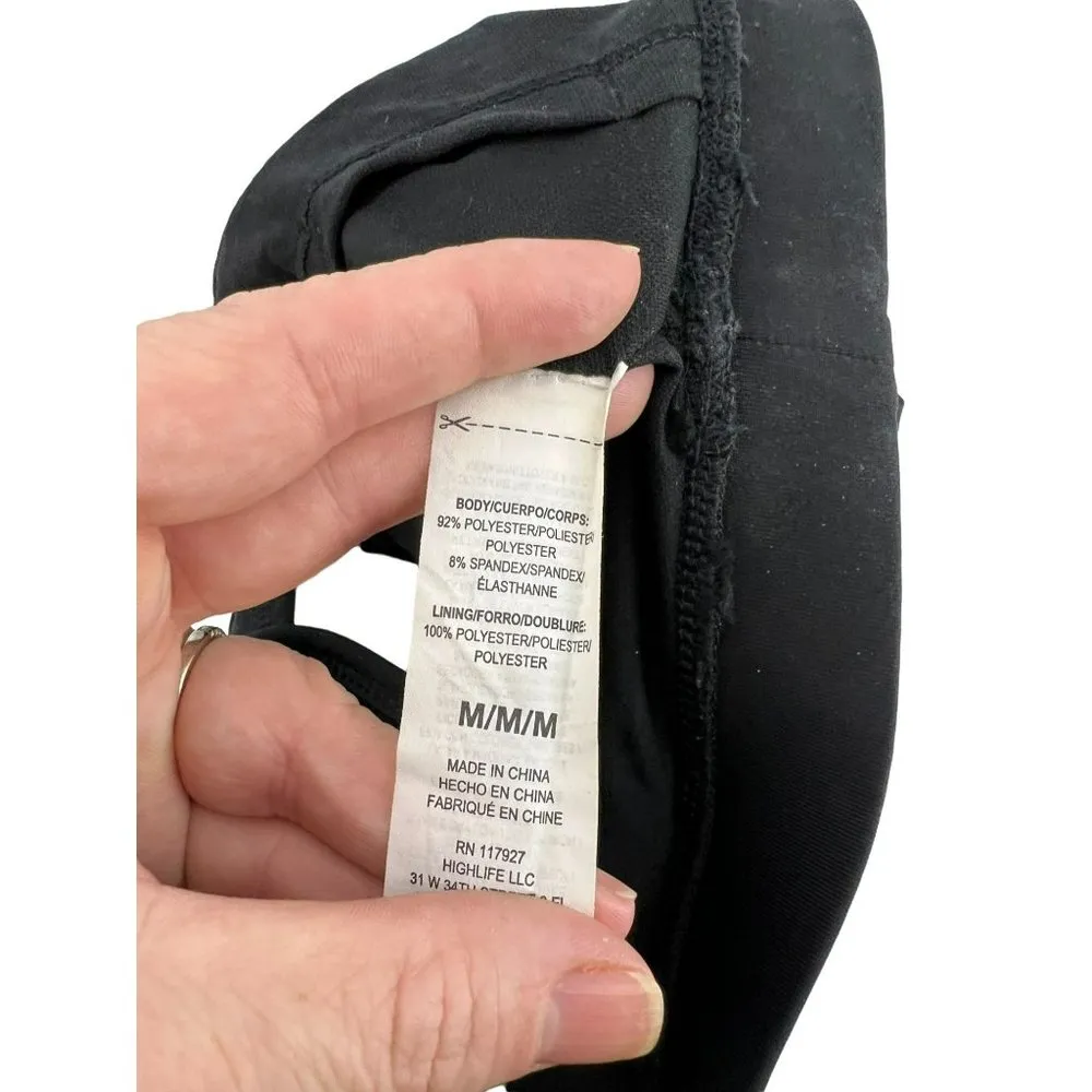 Reebok Black Logo Racerback Sports Bra Womens Medium - Image 5