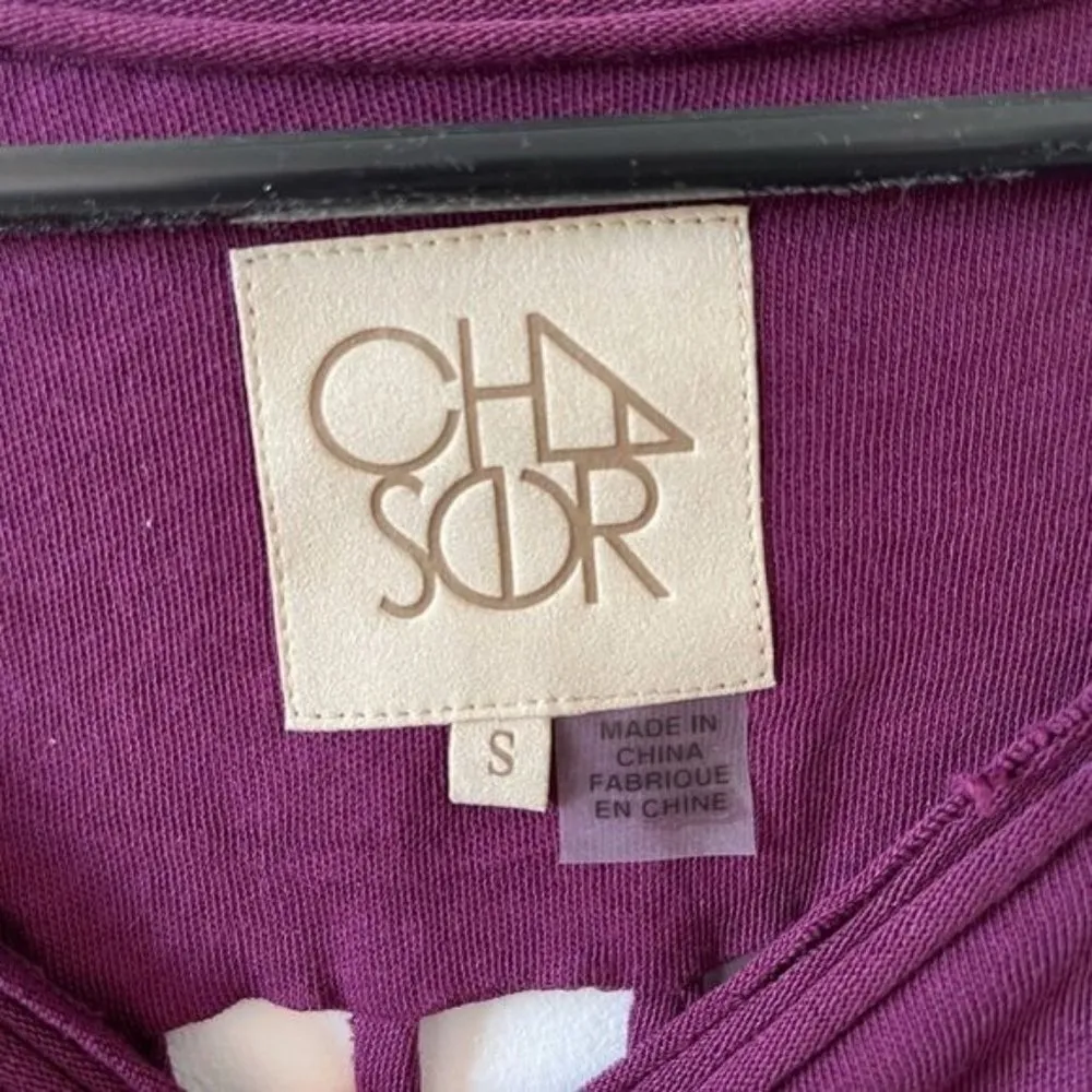 Chaser Gauzy Cotton Jersey Knot Back Open Neck - Image 7