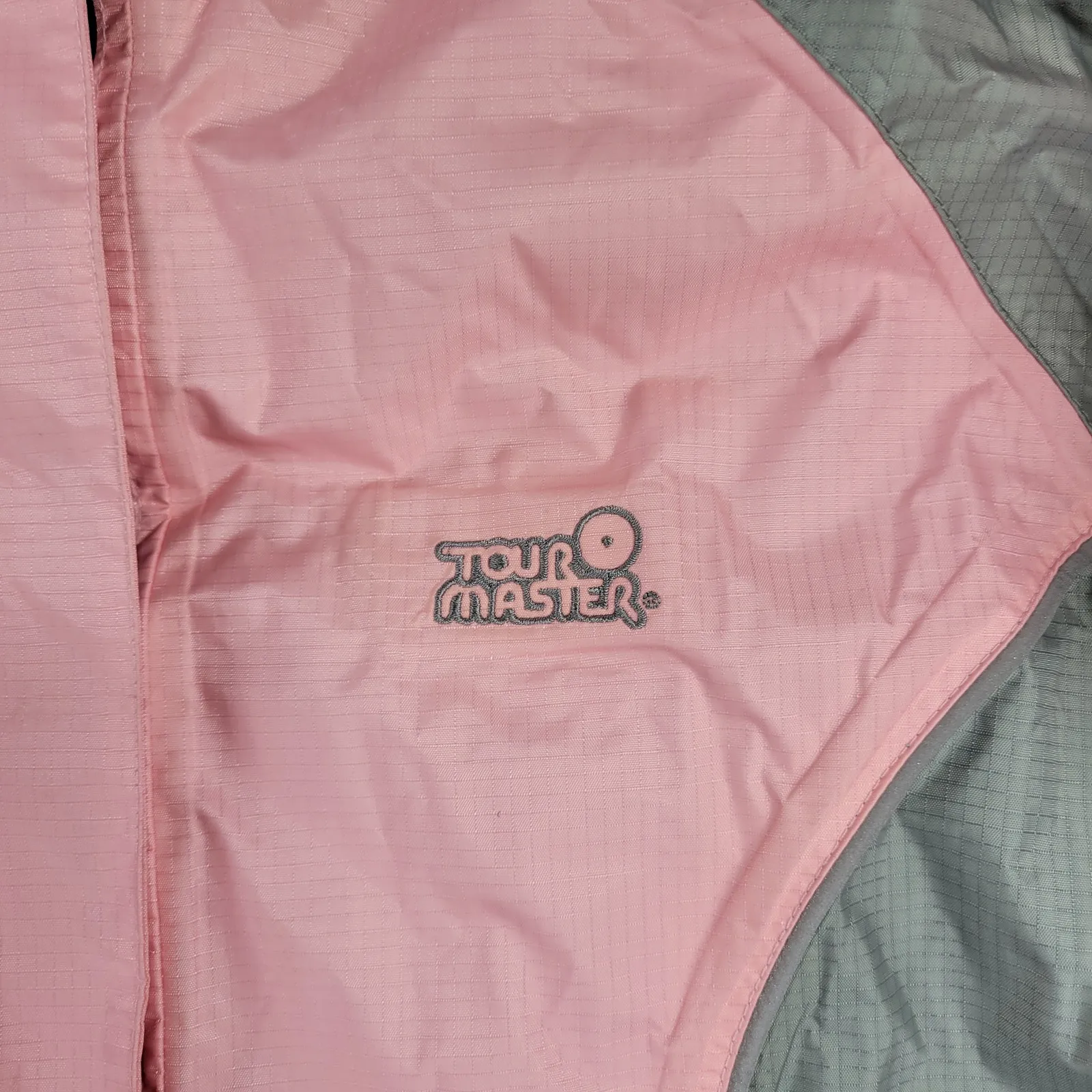 Tour Master Sentinel Rain Jacket Womens M Pink Gray Hooded Rip Stock Golf Cycle Size M - Image 8