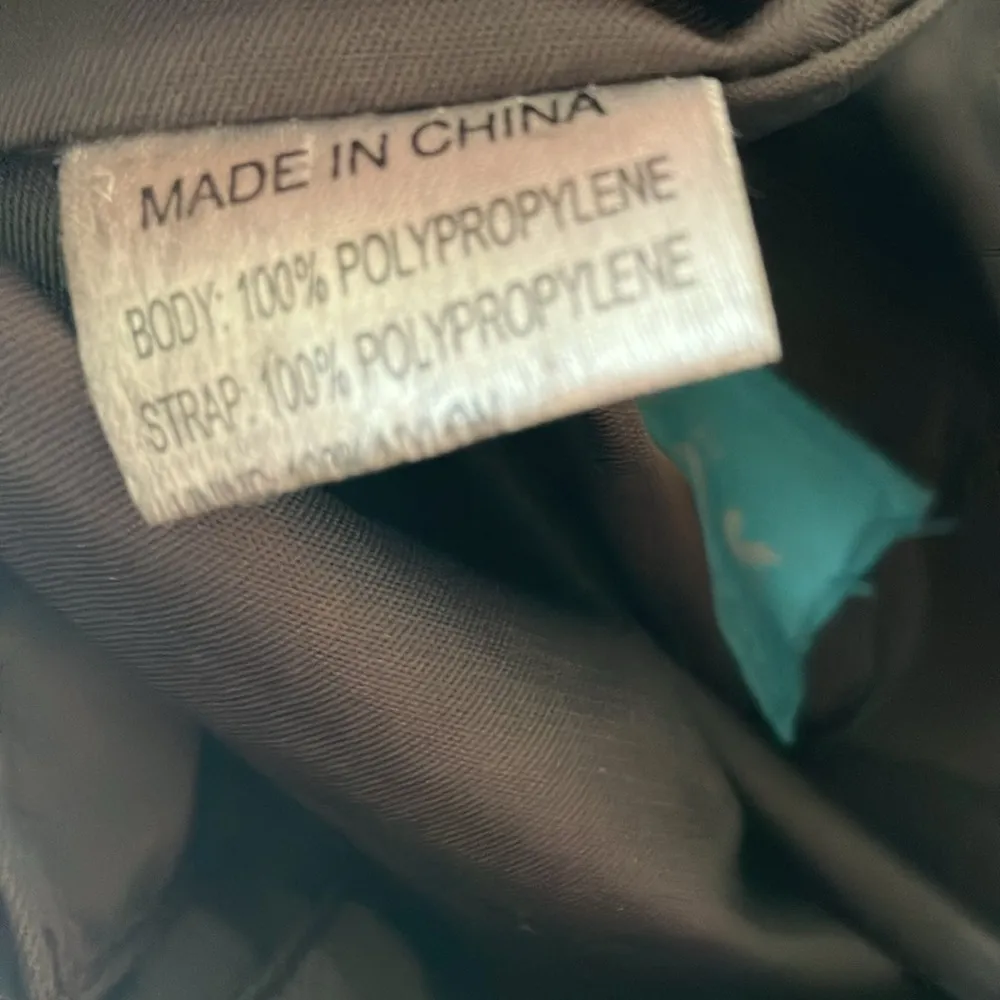 The Sak : Small Brown Floral Patch Crochet Bag/Purse - Image 4