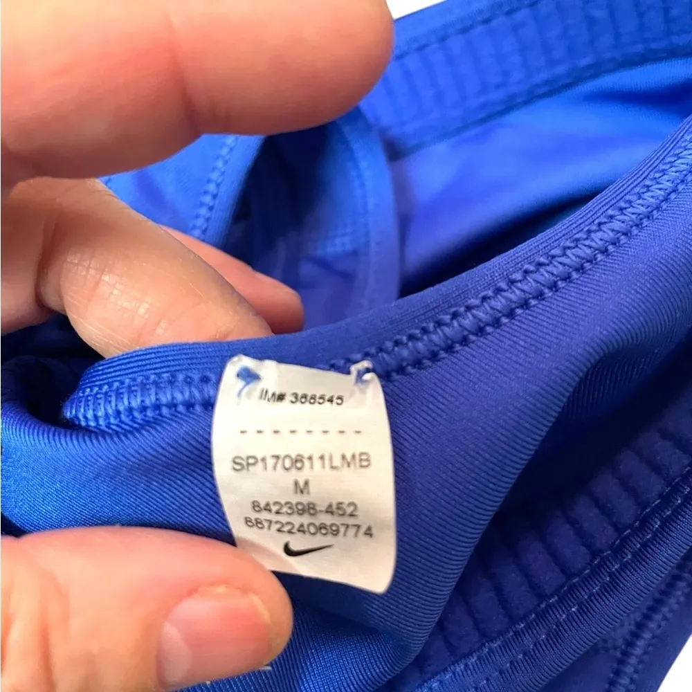 Nike Dri-Fit Women's Blue Sports Bra Medium Athleisure - Image 11